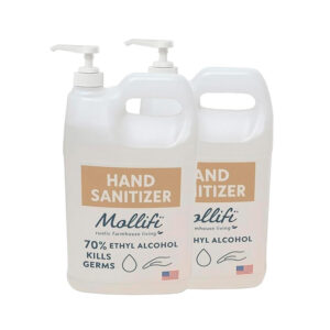 Hand Sanitizer, 1 Gallon, Fragrance Free, PK-2, With Pump