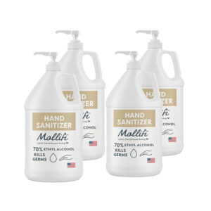 Hand Sanitizer, 1 Gallon, Fragrance Free, PK-4, With Pump for Dispenser